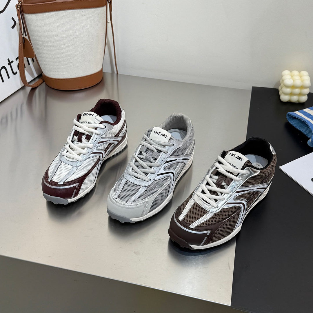 Damen sportliche Mesh-Sneaker mit dämpfender Sohle und atmungsaktivem Design EB