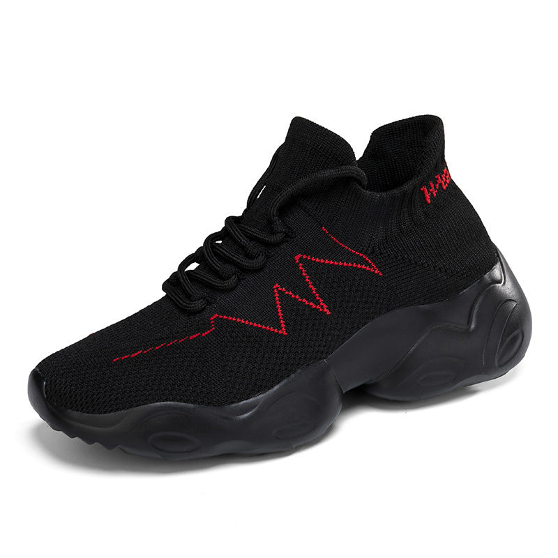 Damen Modische Strick-Sneakers mit flexibler Laufsohle EB
