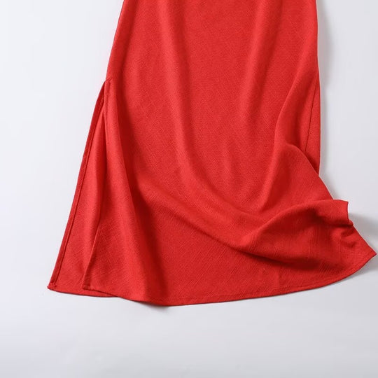 Damen Maxi-Kleid mit verstellbaren Spaghetti-Trägern und schmeichelndem Schnitt EB