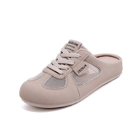 Damen Sportliche Clogsneaker mit atmungsaktiven Mesh-Einsätzen und rutschfester Sohle EB