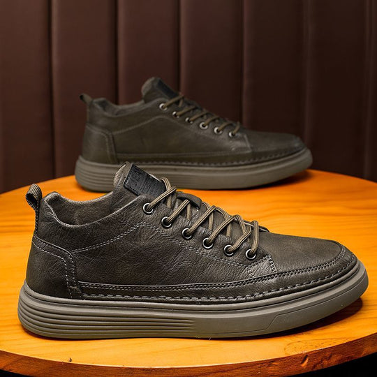 Damen Hochwertige Sneaker mit robustem Leder und rutschfester Sohle EB