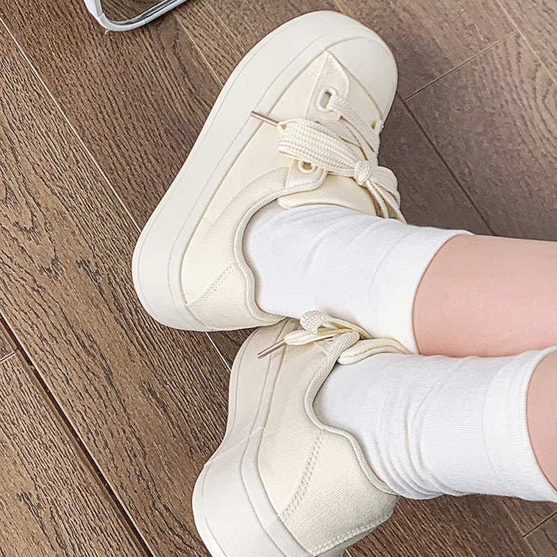 Damen Modische Sneakers mit stylischen Schleifen und gedämpfter Sohle EB