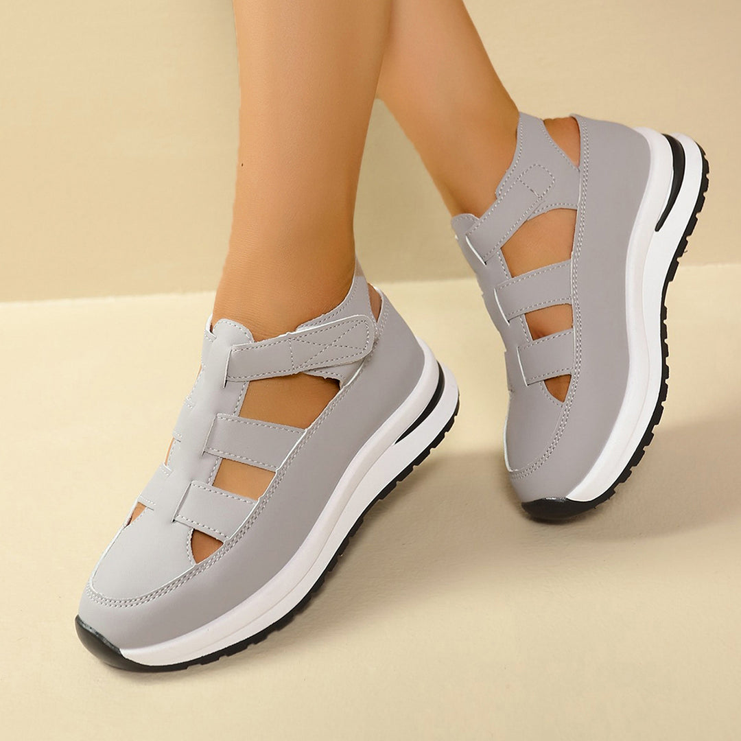 Damen Komfortable Wedge-Schuhe mit verstellbarem Riemendesign EB