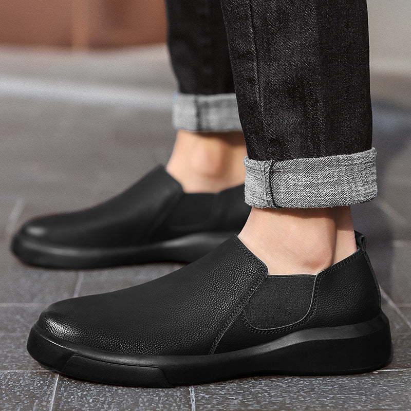 Damen bequeme Slip-On Sneakers mit elastischem Seitenstreifen und atmungsaktivem Obermaterial EB