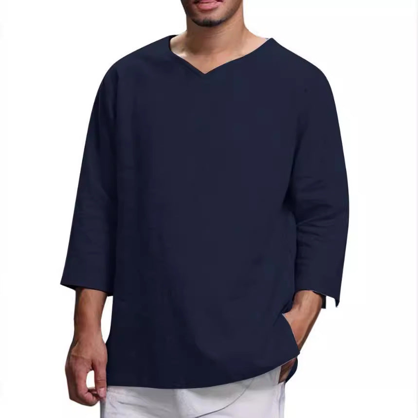 Herren Leichte Leinenbluse EB