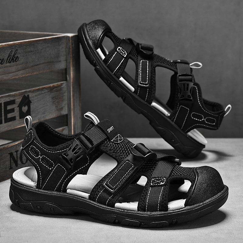 Damen Sportliche Outdoor-Sandalen mit verstellbaren Riemen und strapazierfähiger Sohle EB