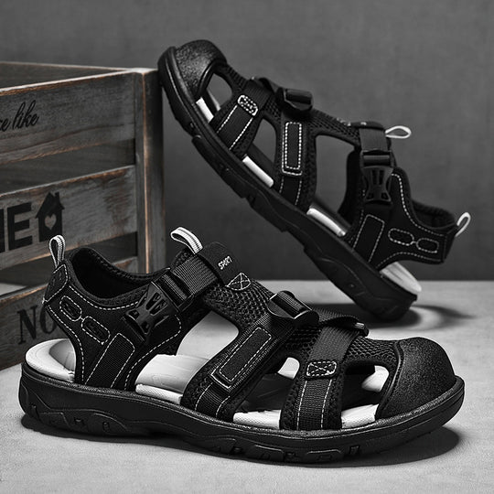Damen Sportliche Outdoor-Sandalen mit verstellbaren Riemen und strapazierfähiger Sohle EB