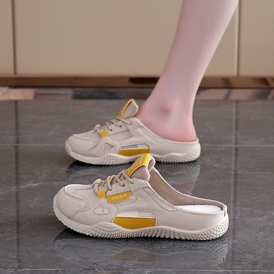 Damen Slip-On Sneakers mit atmungsaktiver Mesh-Oberfläche und rutschfester Sohle EB