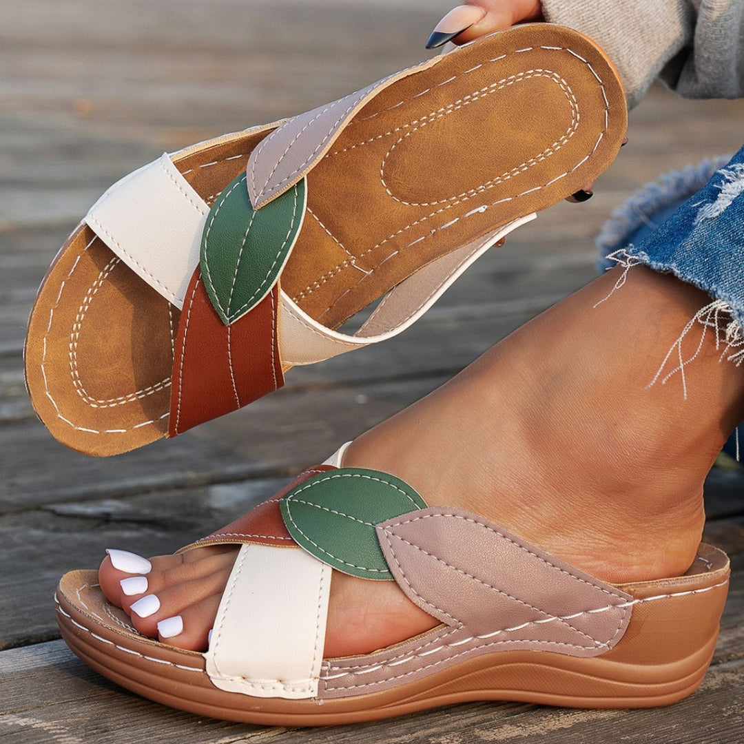 Damen Riemensandalen mit hochwertigem Leder und komfortablem Fußbett EB