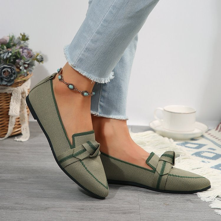 Damen Atmungsaktive und modische Slip-On Ballerinas EB