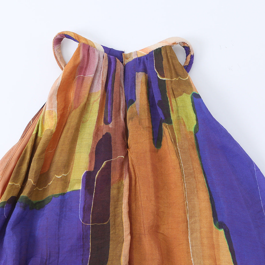 Damen Maxikleid mit modernem Farbverlauf EB