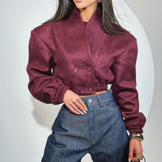 Damen Modische Boucléjacke EB