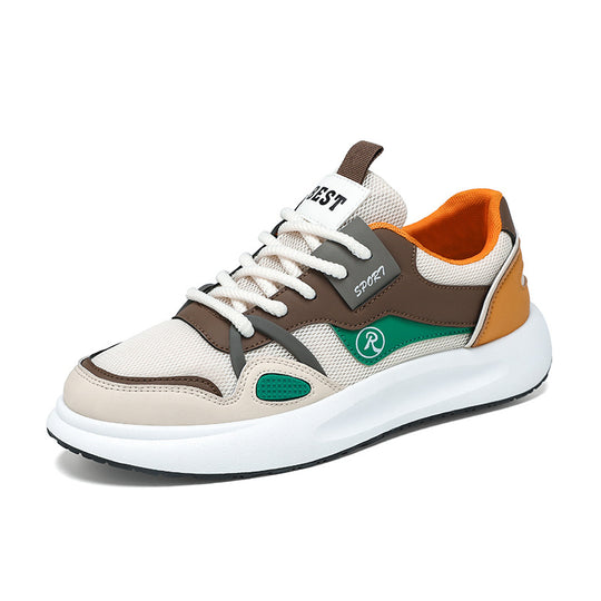 Herren Sportliche Freizeit-Sneaker mit atmungsaktiver Mesh-Oberfläche und rutschfester Sohle EB