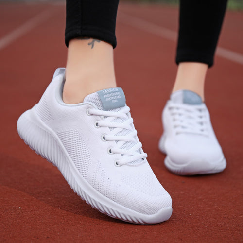 Damen Atmungsaktive Sneakers mit flexibler Sohle und dämpfendem Fußbett EB