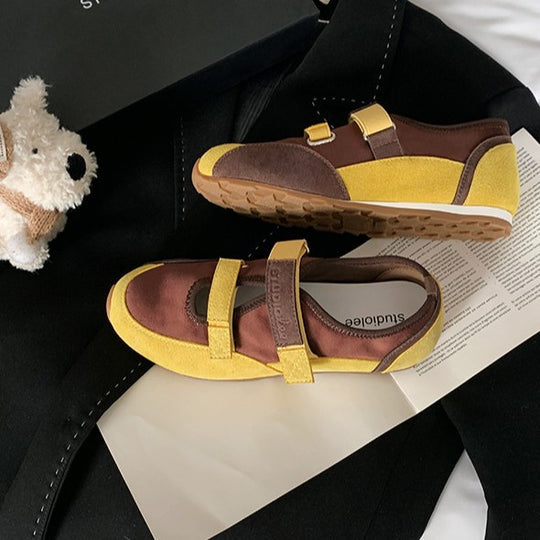 Damen Bequeme und modische Klettverschluss-Sneaker EB