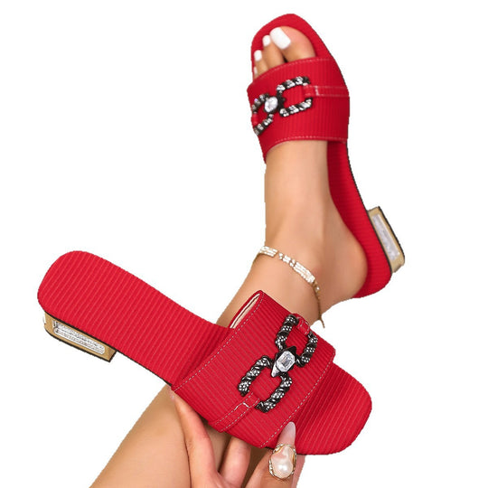 Damen Modische Sandalen mit funkelnden Details EB