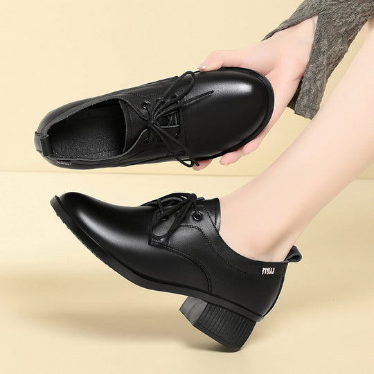 Damen Elegante Schnür-pumps mit komfortablem Blockabsatz und modischem Design EB