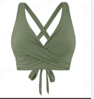 Damen komfortables Wickel-Bikinioberteil EB
