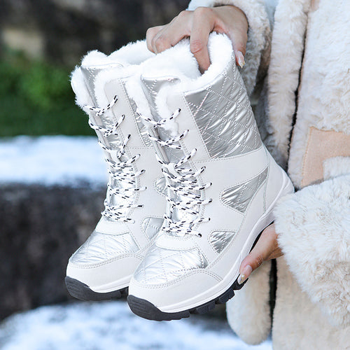 Damen Winterstiefel mit isolierender Fütterung und rutschfester Sohle EB 1759510592