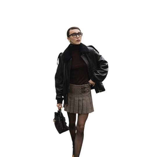 Damen Oversized jacke mit großzügigem Kragen EB