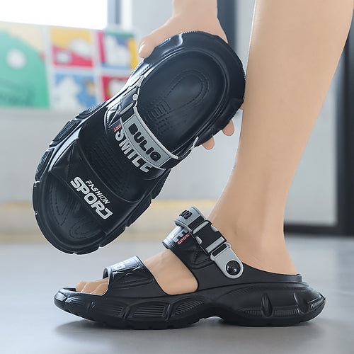 Damen bequeme und trendige Sportsandalen mit verstellbaren Riemen EB