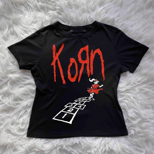 Damen T-Shirt mit kreativem grafischen Design und urbanem Statement EB