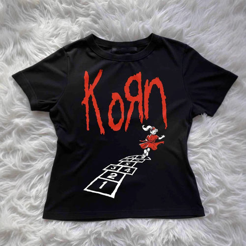 Damen T-Shirt mit kreativem grafischen Design und urbanem Statement EB