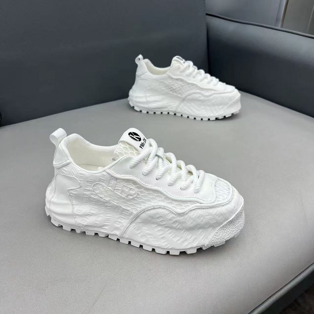 Damen Sportliche Sneakers mit atmungsaktiven Einsätzen und robustem Profil EB