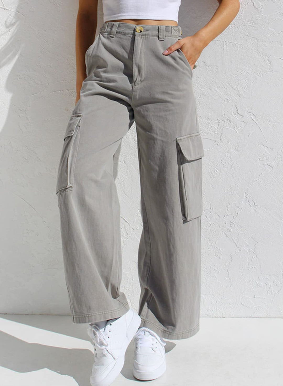 Damen Cargo-Hose mit praktischen Seitentaschen und lässigem Schnitt EB