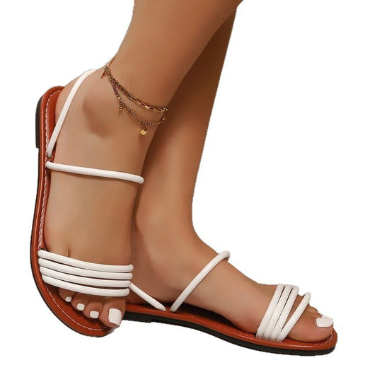 Damen Minimalistische Riemchen-Sandalen EB