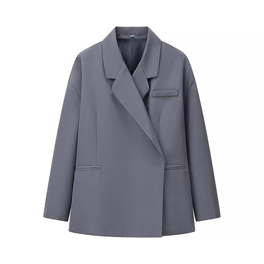 Damen Modische Oversized-Blazerjacke EB
