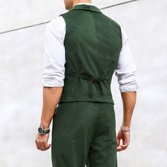 Herren elegante Weste mit strukturiertem Design und modernen Details EB