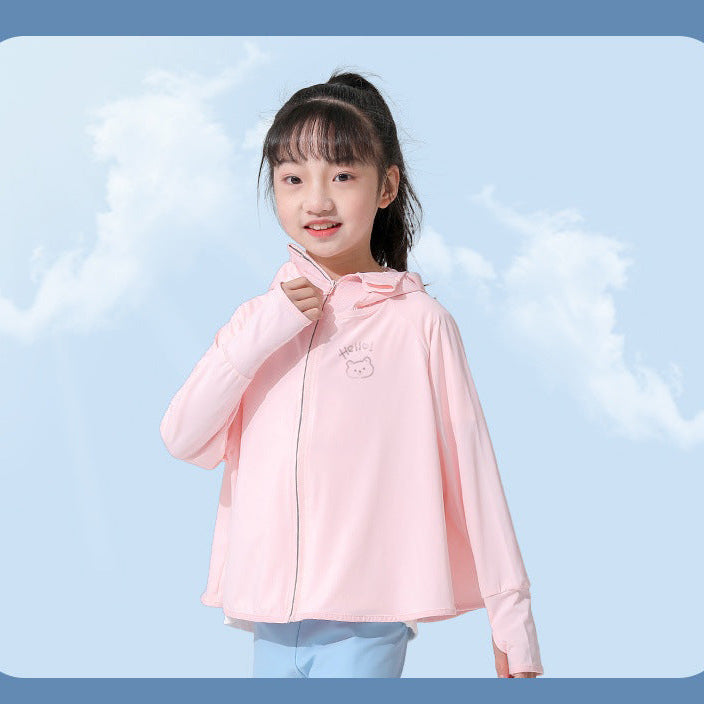 Damen Sommerliche UV-Schutzjacke mit Kapuze EB