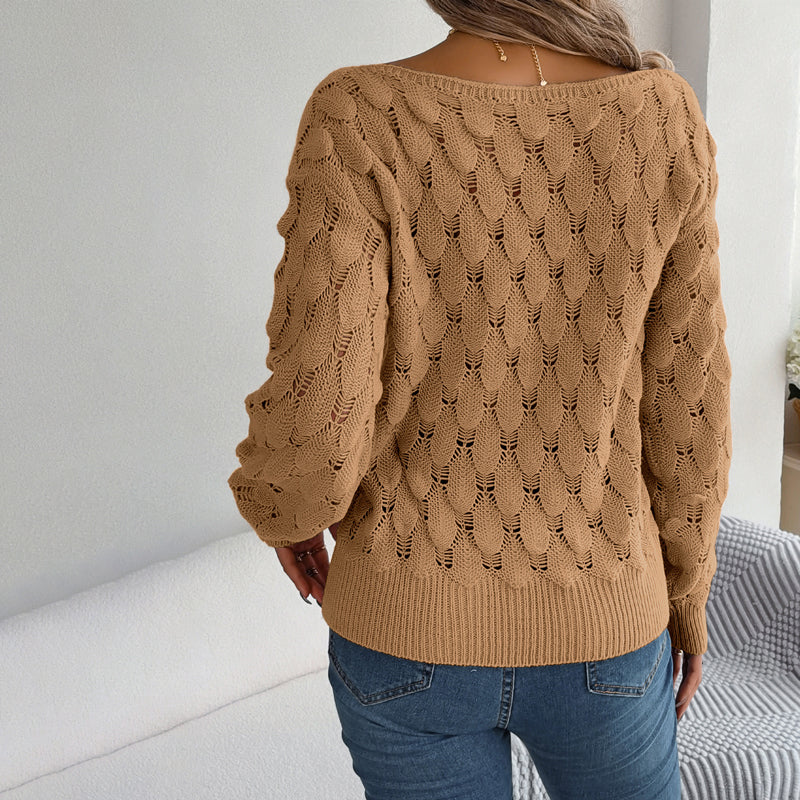 EB | Hohlstrickpullover Mit Feinem Detailmuster