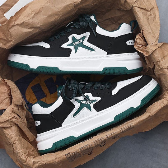 Damen Sportliche Sneakers mit verstärkter Sohle und atmungsaktiver Obermaterialstruktur EB