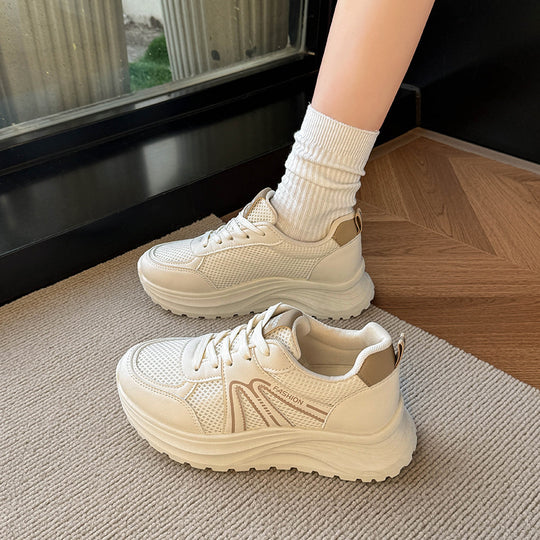 Damen Sportliche Sneakers mit atmungsaktivem Mesh-Obermaterial EB