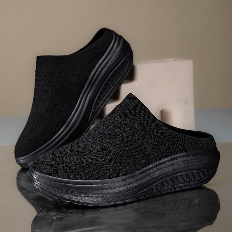 Damen Komfortable Slip-On Clogs mit atmungsaktivem Obermaterial EB