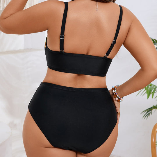 Damen Bandeau-Bikini-Set mit floralem Akzent EB