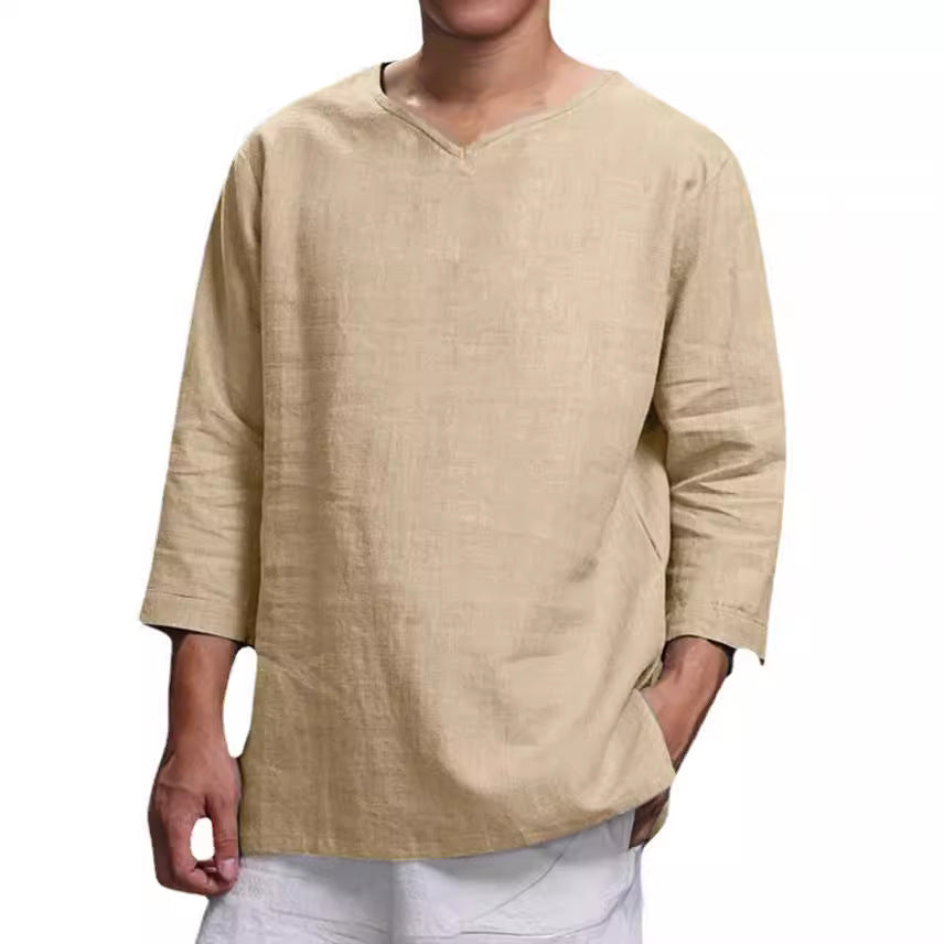 Herren Leichte Leinenbluse EB