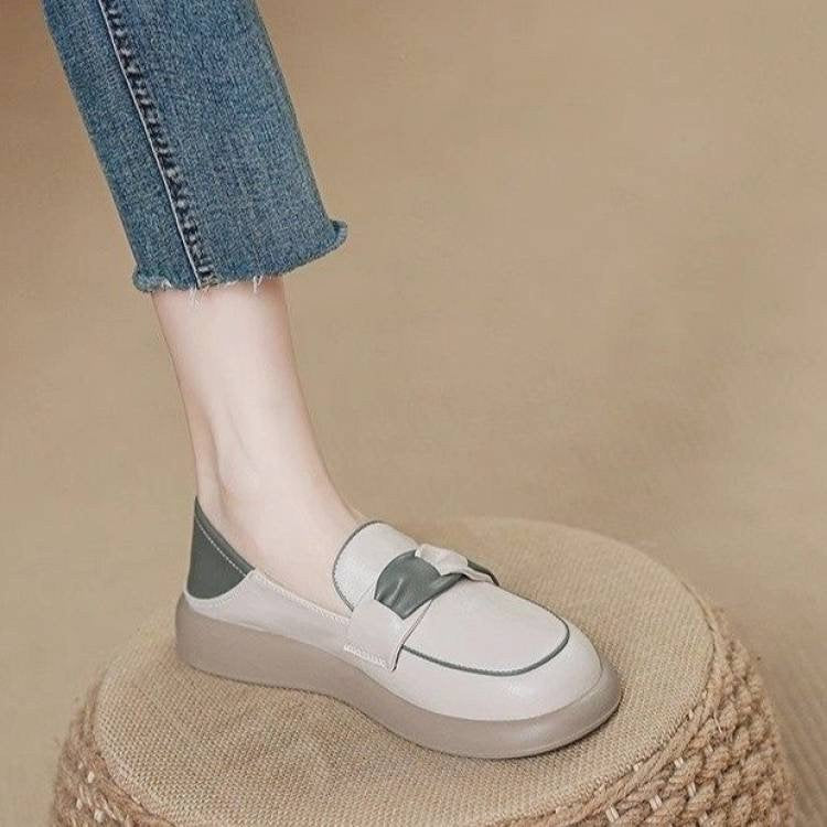 Damen Mokassin-Sneaker mit dekorativem Schleifen-Element und bequemem Fußbett EB