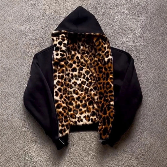 Damen Hoodie mit luxuriösem Kunstfellfutter EB