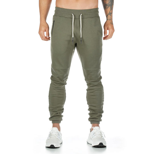 Herren bequeme Jogginghose mit praktischen Reißverschlusstaschen und elastischem Bund EB