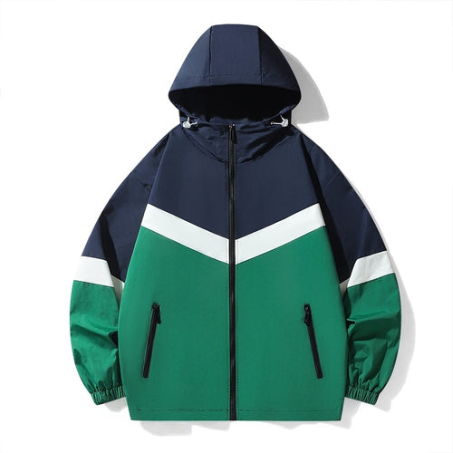 Herren leichte Übergangsjacke mit verstellbarem Kapuzensystem und atmungsaktiven Einsätzen EB