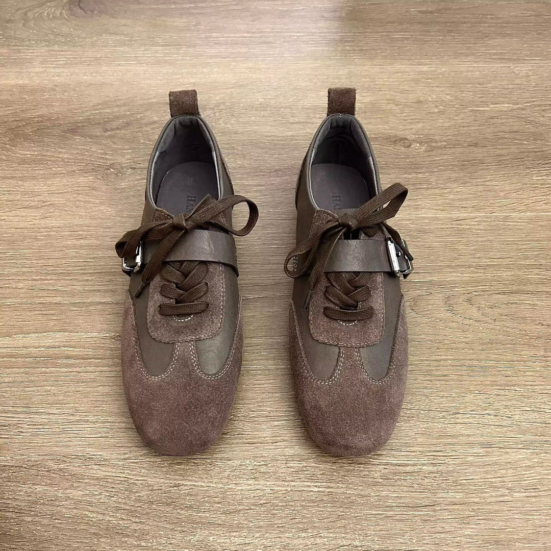 Damen modische Schnürschuhe mit dekorativem Element und hochwertiger Verarbeitung EB