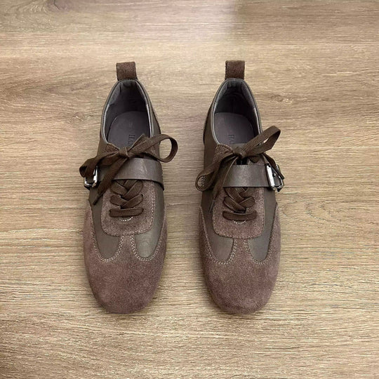Damen modische Schnürschuhe mit dekorativem Element und hochwertiger Verarbeitung EB