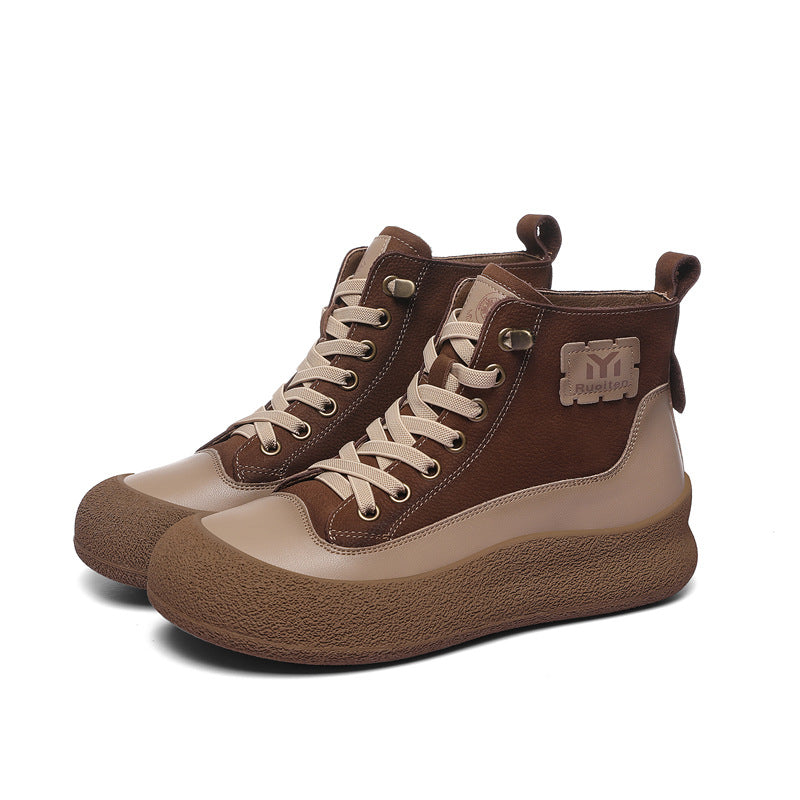 Damen Hochmodische Knit Sneaker mit trendigem Plateau und stabiler Sohle EB