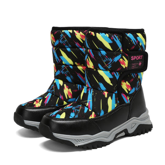 Damen isolierte Winterstiefel mit rutschfester Profilsohle und atmungsaktivem Innenfutter EB