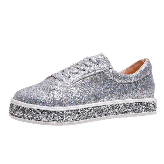 Damen Glitzernde Sneakers mit komfortablem Plateau EB