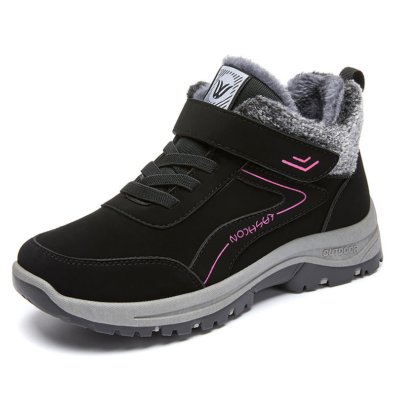 Damen Bequeme Outdoor-Winterstiefel mit rutschfester Sohle und warmem Innenfutter EB