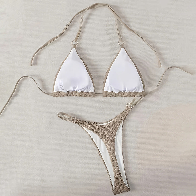 Damen trendiger Triangel-Bikini EB
